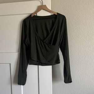 Athleta Deep Green Women's Crop Top